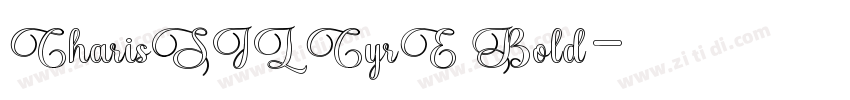 CharisSILCyrE Bold字体转换